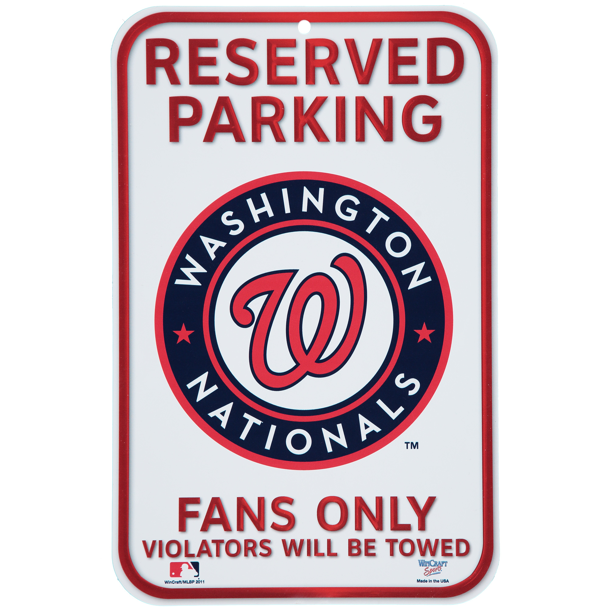 WinCraft Washington Nationals 11'' x 17'' Indoor/Outdoor Sign