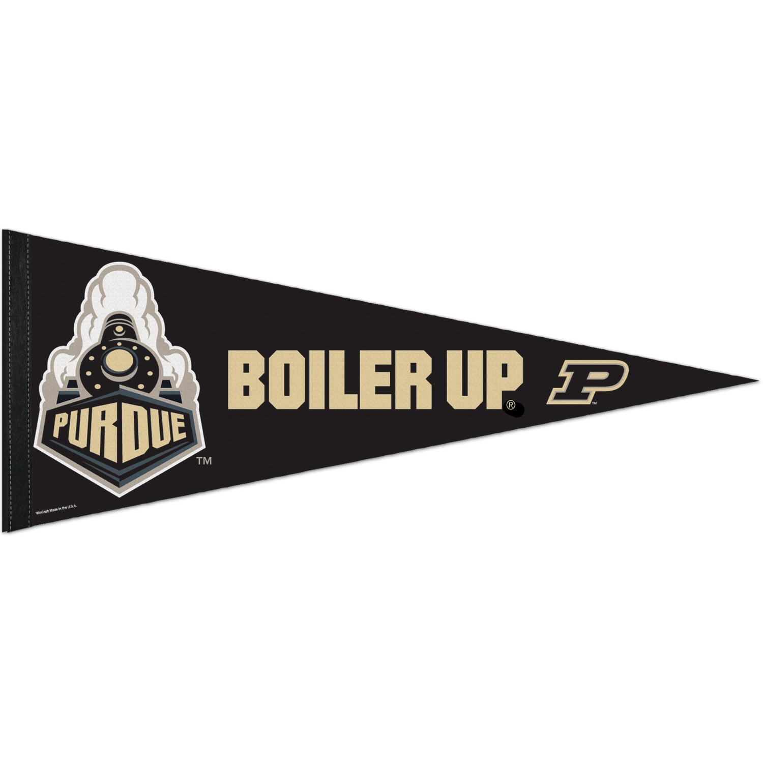 WinCraft Purdue Boilermakers 12" x 30" Large Logo Premium Pennant