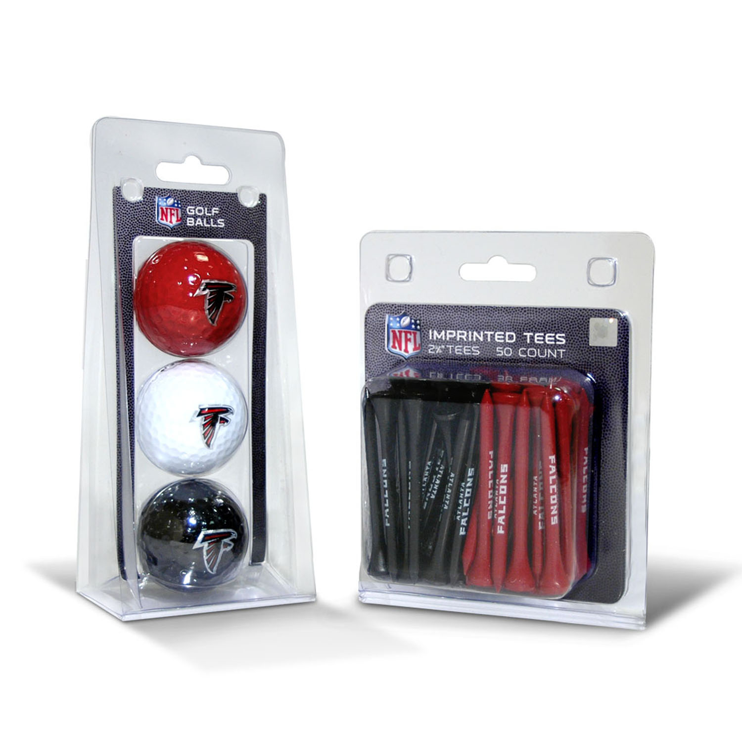 Atlanta Falcons 3-Golf Ball & 50-Golf Tee Set Atlanta Falcons 3-Golf Ball & 50-Golf Tee Set