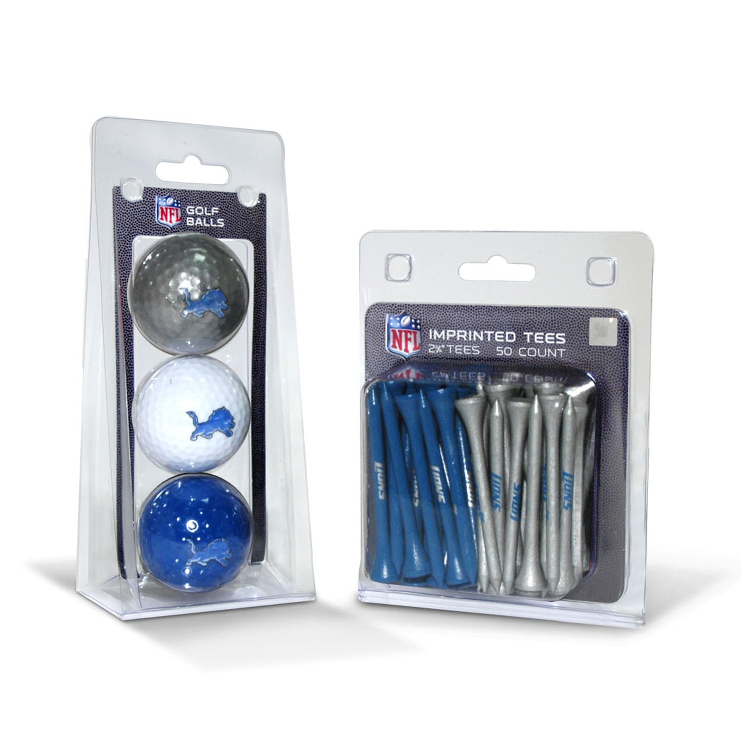 Detroit Lions 3-Golf Ball & 50-Golf Tee Set