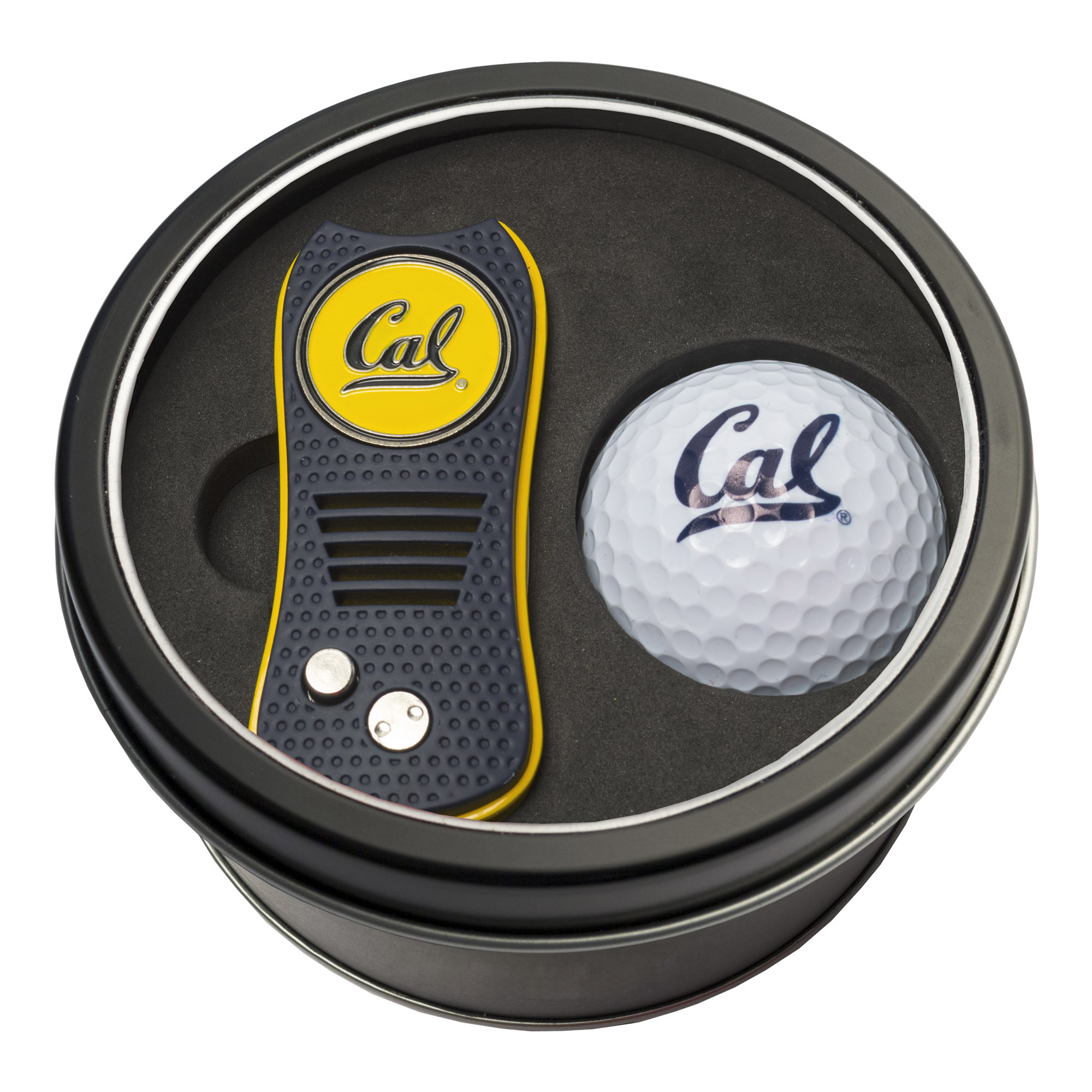 Cal Bears Divot Tool & Golf Ball Personalized Tin Gift Set Cal Bears Divot Tool & Golf Ball Personalized Tin Gift Set