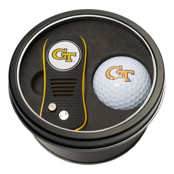 Georgia Tech Yellow Jackets Divot Tool & Golf Ball Personalized Tin Gift Set