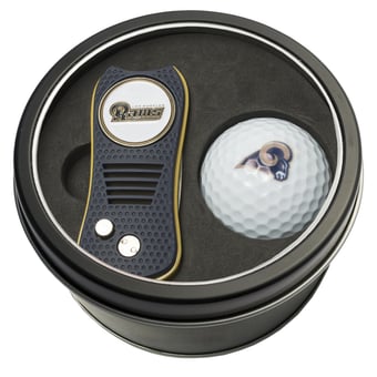 Los Angeles Rams Divot Tool & Golf Ball Personalized Tin Gift Set