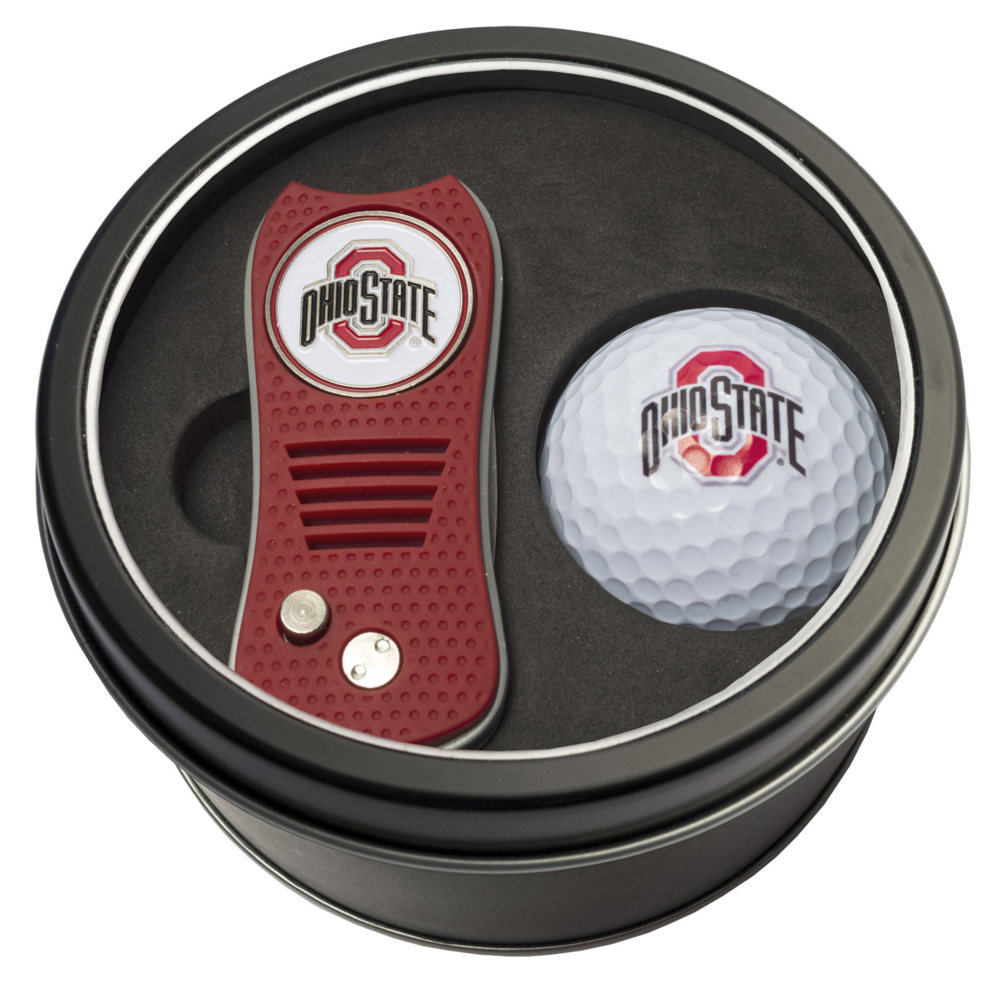 Ohio State Buckeyes Divot Tool & Golf Ball Personalized Tin Gift Set