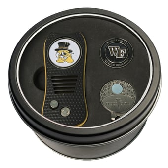 Wake Forest Demon Deacons Divot Tool Ball Marker & Cap Clip Personalized Tin Gift Set