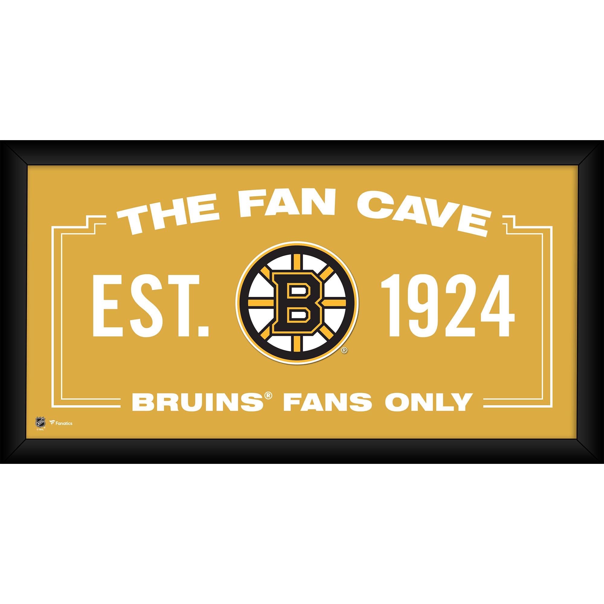 Boston Bruins Framed 10″ x 20″ Fan Cave Collage