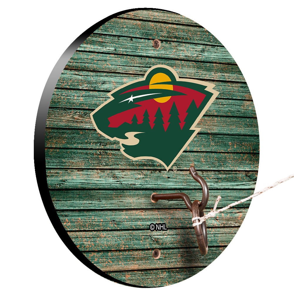 Minnesota Wild Weathered Design Hook and Ring Game