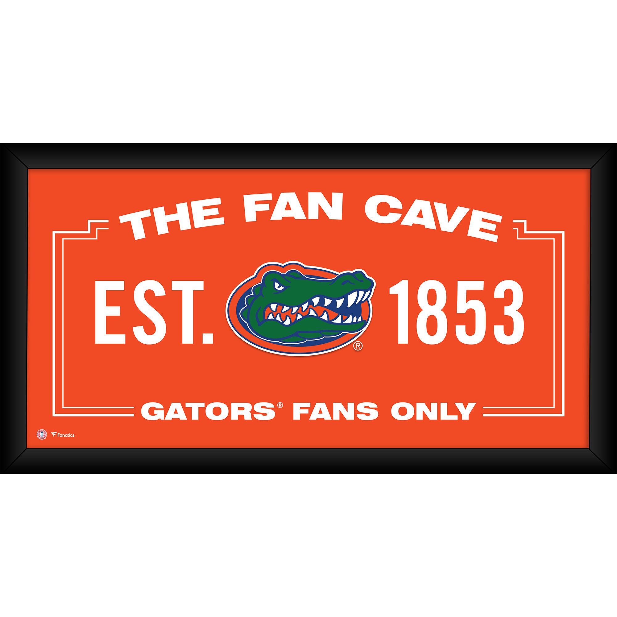 Florida Gators Framed 10" x 20" Fan Cave Collage