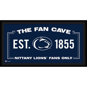 Penn State Nittany Lions Framed 10" x 20" Fan Cave Collage