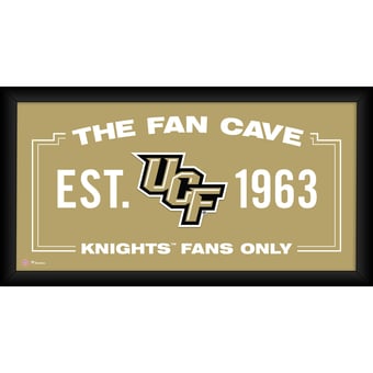 UCF Knights Framed 10" x 20" Fan Cave Collage