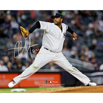 CC Sabathia New York Yankees Autographed 8'' x 10'' Final Start Throwing Photograph
