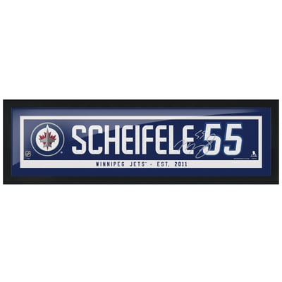 Mark Scheifele Winnipeg Jets 6'' x 22'' Framed Replica Autograph Player Name - Bar