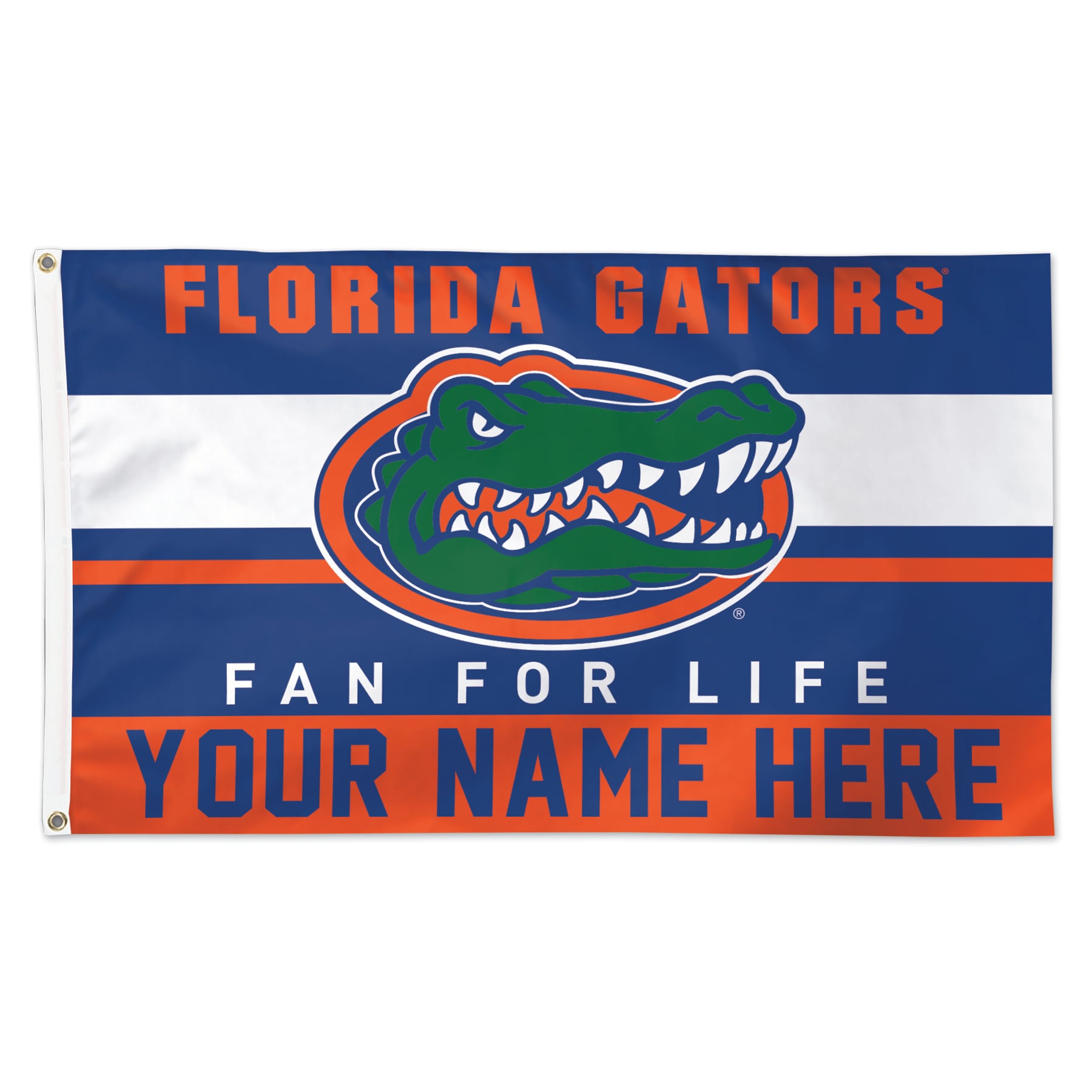 WinCraft Florida Gators Personalized 3' x 5' One-Sided Deluxe Flag