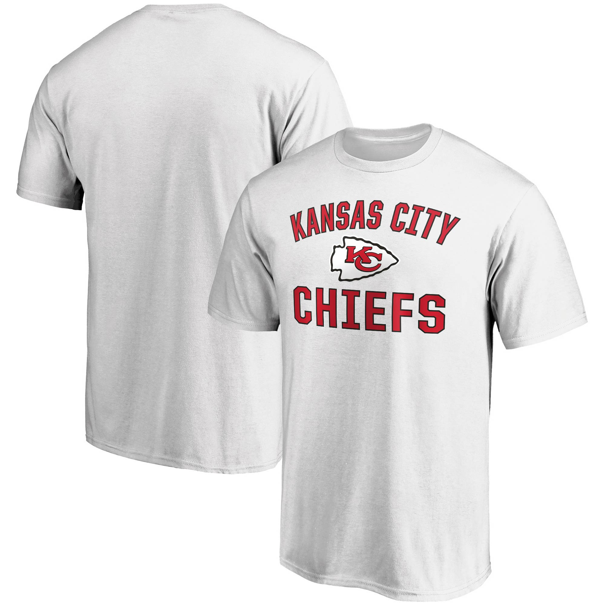 Men's Fanatics White Kansas City Chiefs Victory Arch T-Shirt