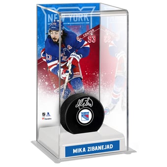 Mika Zibanejad New York Rangers Deluxe Tall Hockey Puck Case