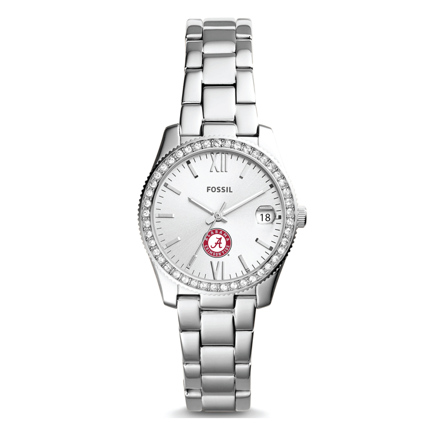 Women's Fossil Alabama Crimson Tide Scarlette Mini Three-Hand Date Watch