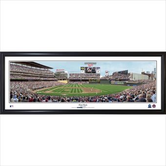 Minnesota Twins 39'' x 13.5'' First Pitch Standard Framed Panorama