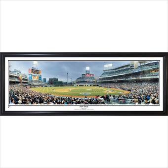 San Diego Padres 39'' x 13.5'' First Pitch Standard Framed Panorama
