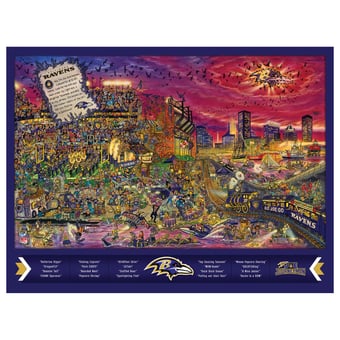 Fanpoint Baltimore Ravens 500-Piece Joe Journeyman Puzzle