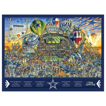 Fanpoint Dallas Cowboys 500-Piece Joe Journeyman Puzzle