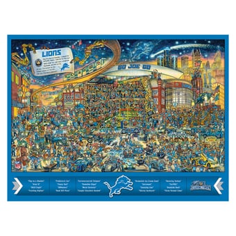 Fanpoint Detroit Lions 500-Piece Joe Journeyman Puzzle