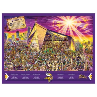 Fanpoint Minnesota Vikings 500-Piece Joe Journeyman Puzzle