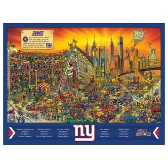 Fanpoint New York Giants 500-Piece Joe Journeyman Puzzle