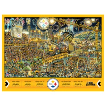 Fanpoint Pittsburgh Steelers 500-Piece Joe Journeyman Puzzle