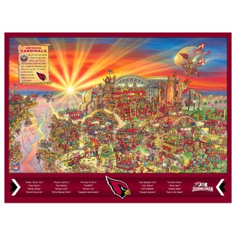 Fanpoint Arizona Cardinals 500-Piece Joe Journeyman Puzzle