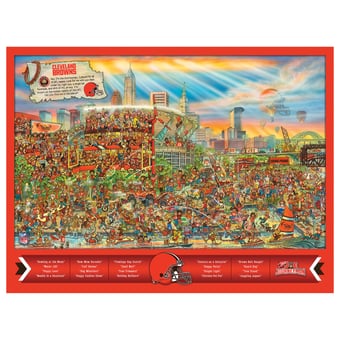 Fanpoint Cleveland Browns 500-Piece Joe Journeyman Puzzle