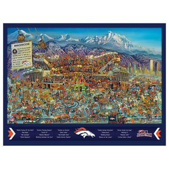 Fanpoint Denver Broncos 500-Piece Joe Journeyman Puzzle
