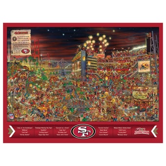 Fanpoint San Francisco 49ers 500-Piece Joe Journeyman Puzzle