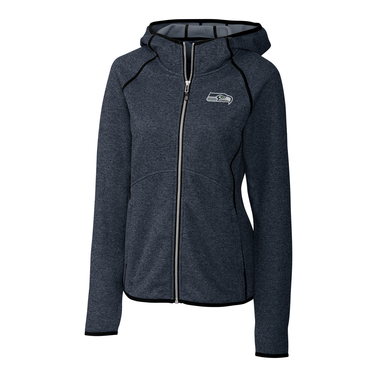 Women's Cutter & Buck Navy Seattle Seahawks Mainsail Full-Zip Jacket