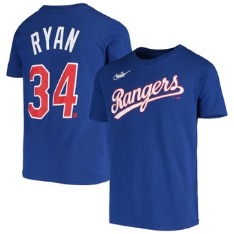 Youth Nike Nolan Ryan Royal Texas Rangers Cooperstown Collection Player Name & Number T-Shirt
