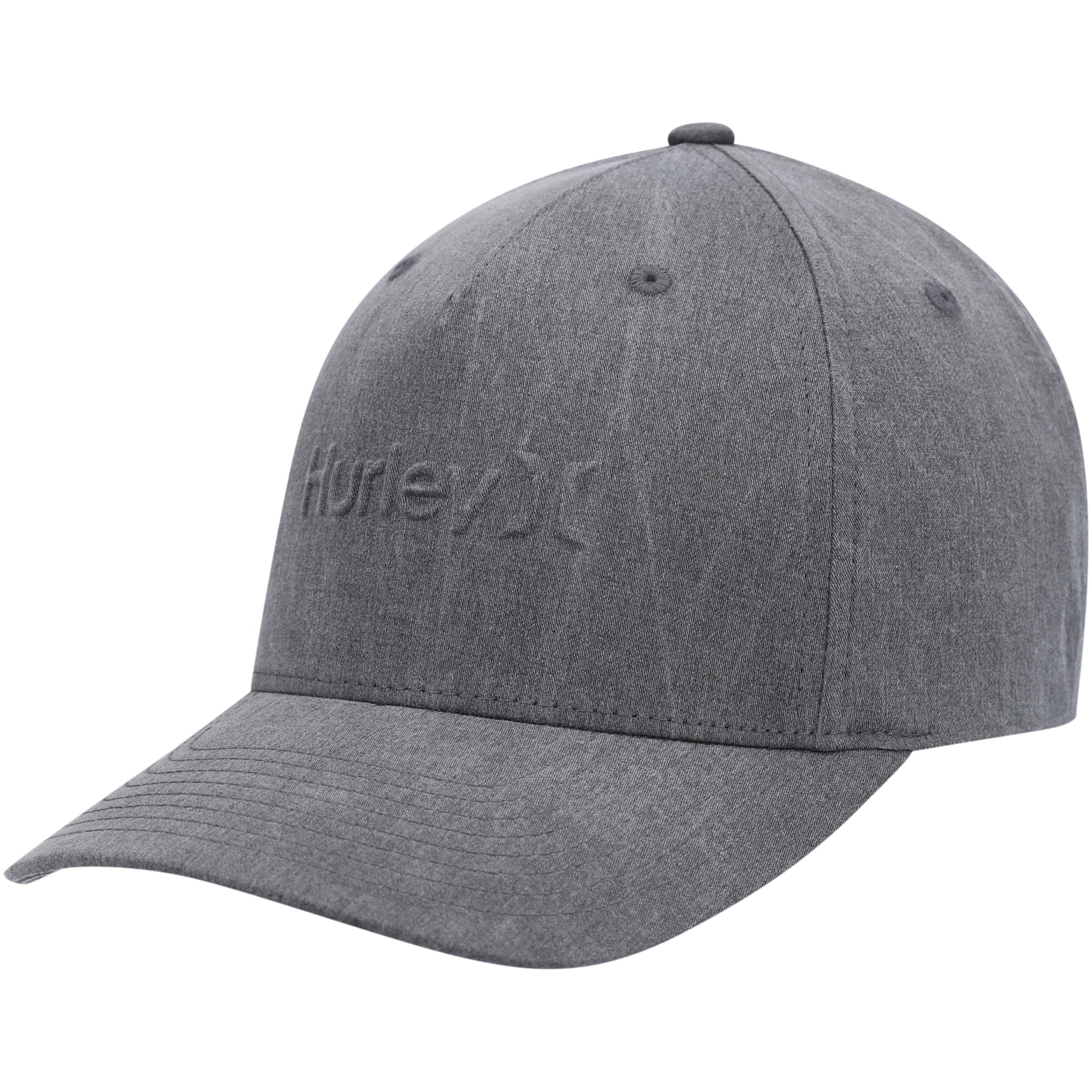 Men's Hurley Gray Bossed Snapback Hat