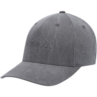 Men's Hurley Gray Bossed Snapback Hat
