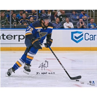Justin Faulk St. Louis Blues Autographed 16" x 20" Opening Night Photograph with "STL Debut 10/2/19" Inscription - Limited Edition of 19