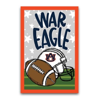 Auburn Tigers 12'' x 18" Team Helmet & Ball Garden Flag