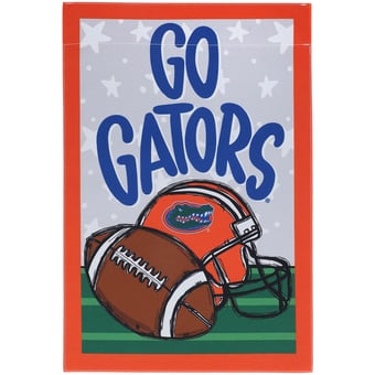 Florida Gators 12'' x 18" Team Helmet & Ball Garden Flag