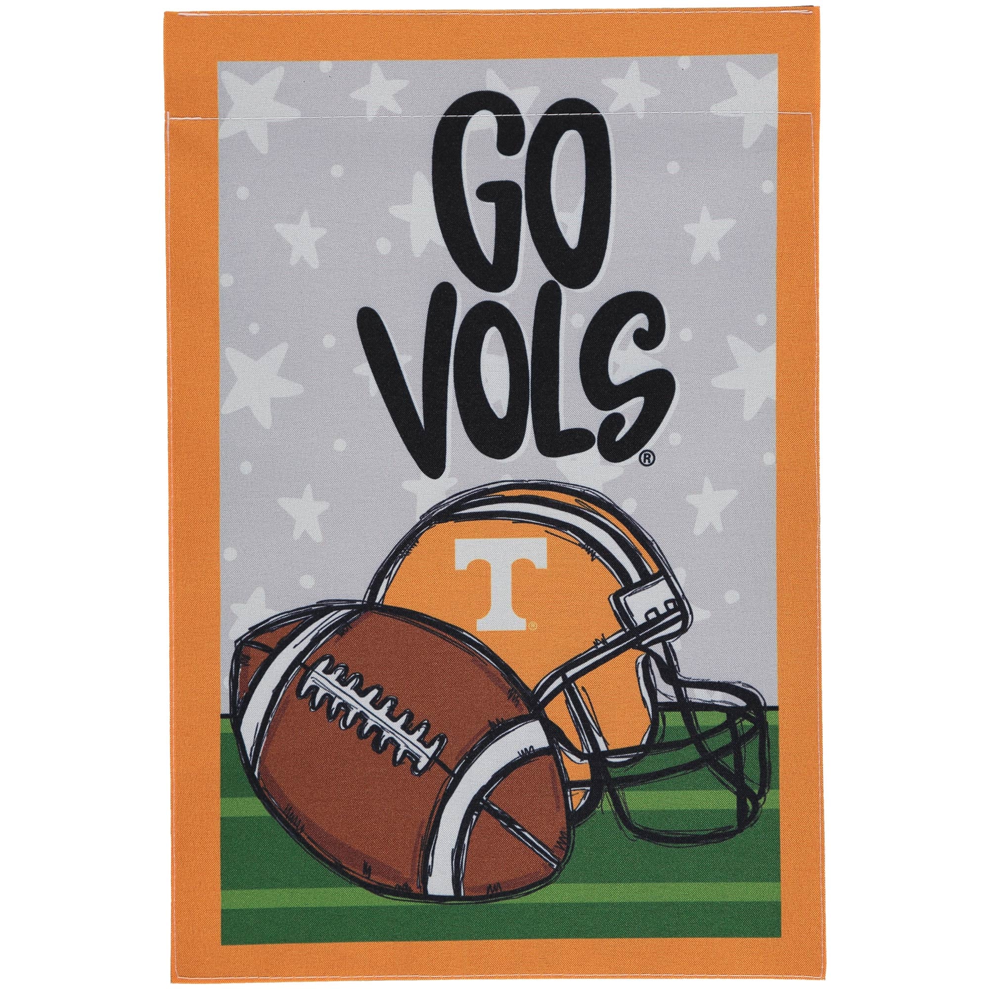 Tennessee Volunteers 12'' x 18" Team Helmet & Ball Garden Flag