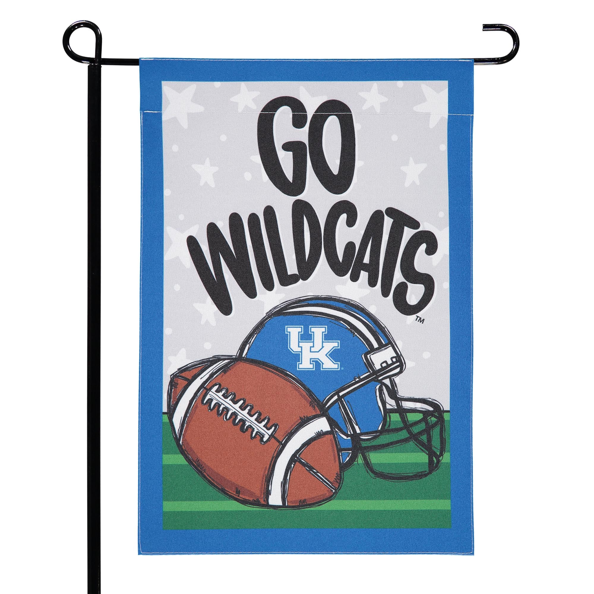 Kentucky Wildcats 12'' x 18'' Team Helmet & Ball Garden Flag