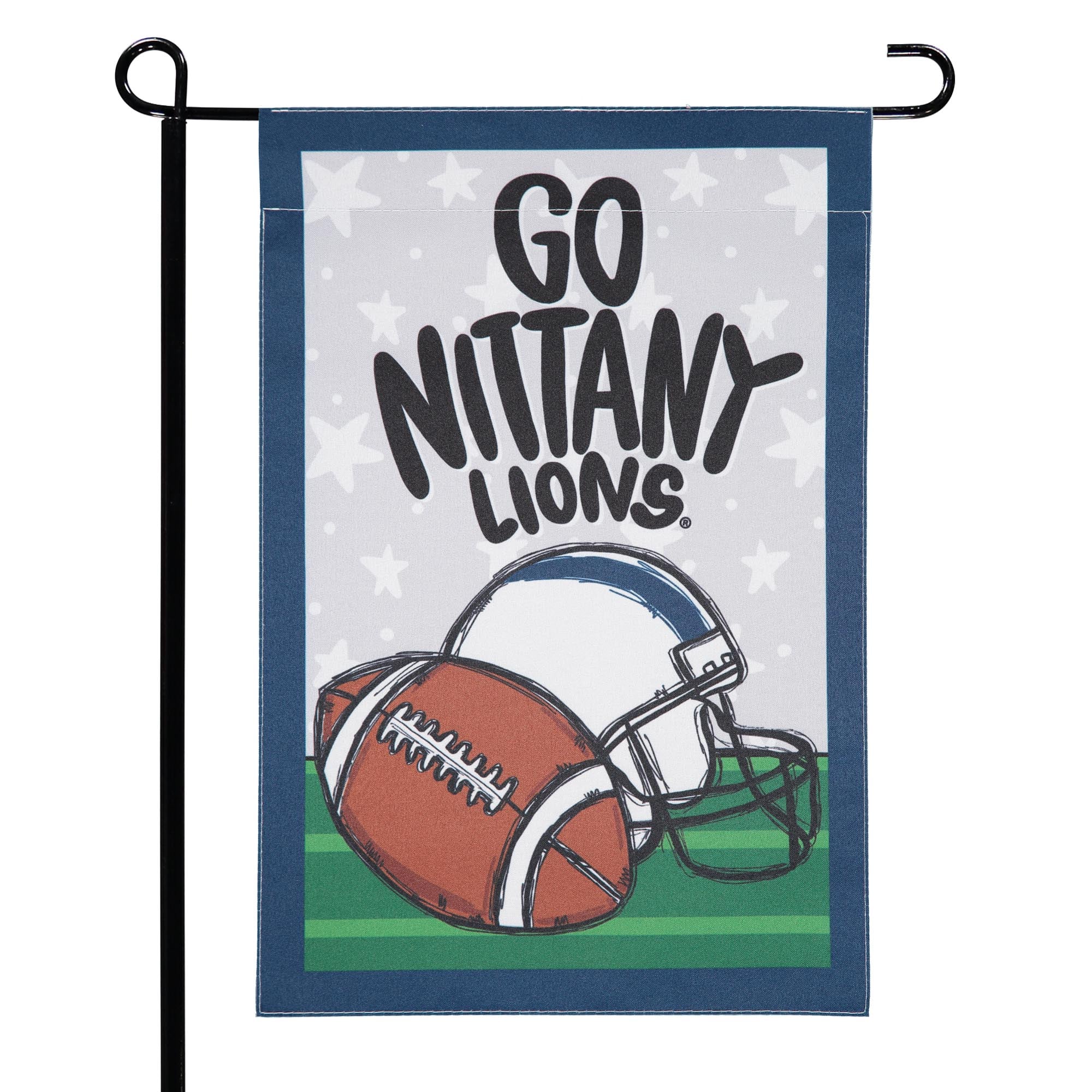 Penn State Nittany Lions 12'' x 18'' Team Helmet & Ball Garden Flag