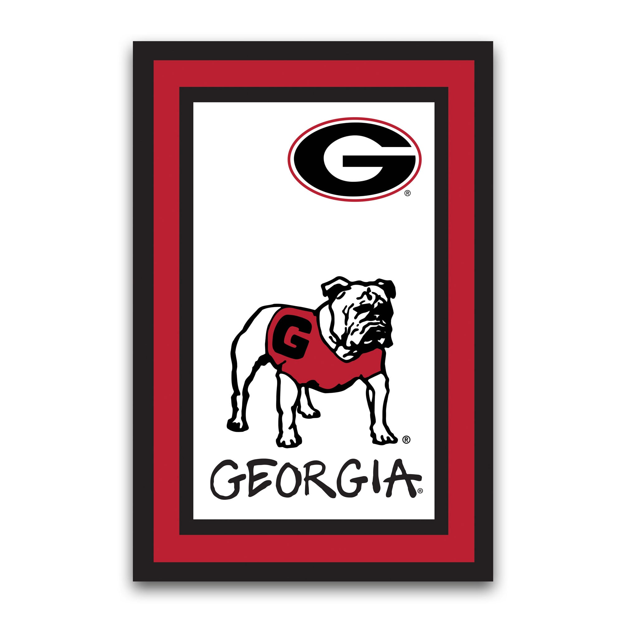 Georgia Bulldogs Team Logo Garden Flag