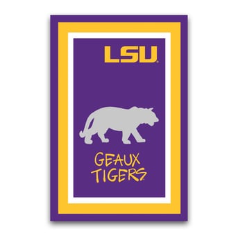 LSU Tigers Team Logo Garden Flag
