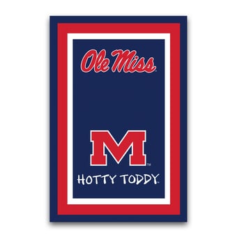 Ole Miss Rebels Team Logo Garden Flag