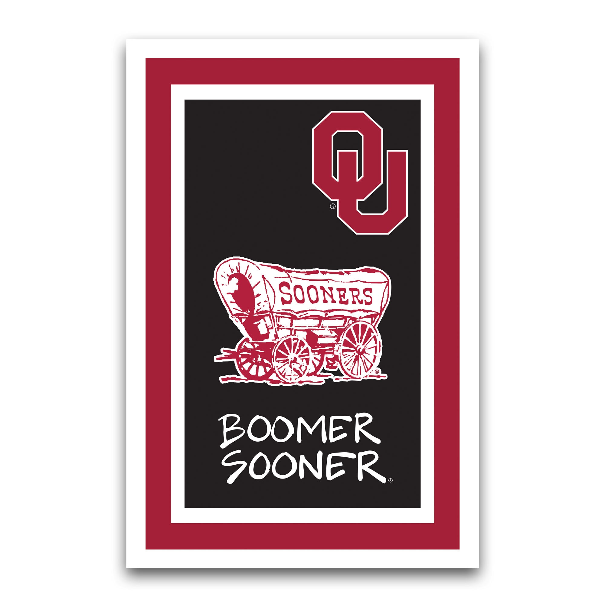 Oklahoma Sooners Team Logo Garden Flag