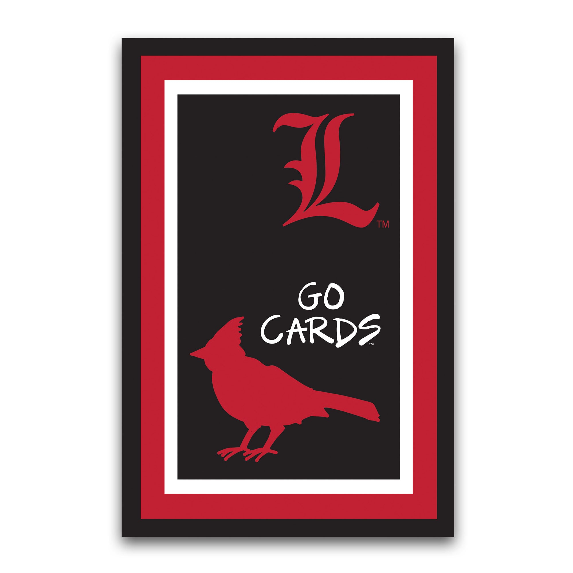 Louisville Cardinals Team Logo Garden Flag