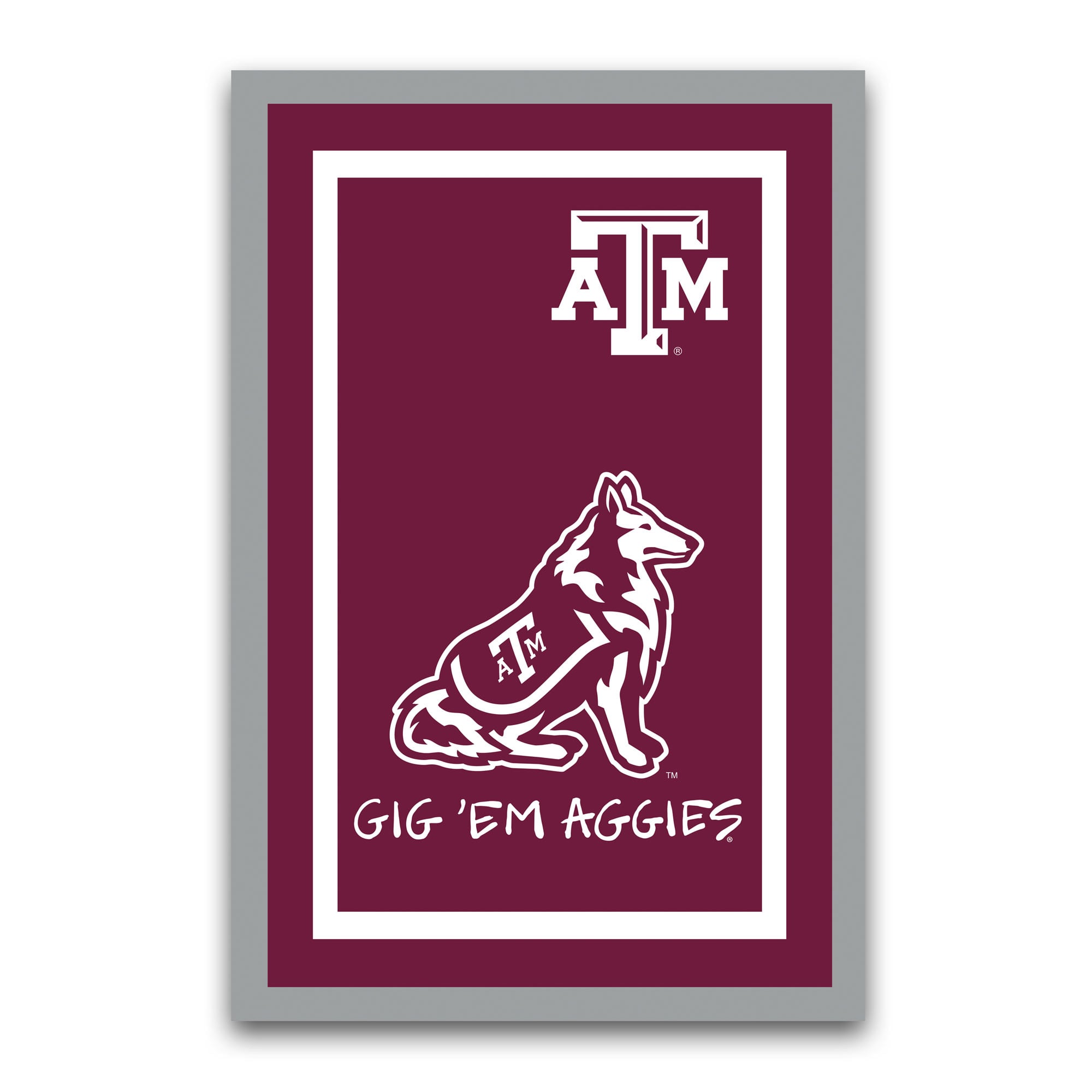 Texas A&M Aggies Team Logo Garden Flag