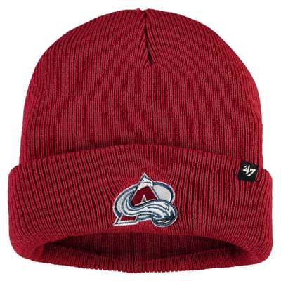 Men's '47 Burgundy Colorado Avalanche Brain Freeze Cuffed Knit Hat