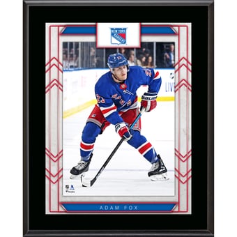 "Adam Fox New York Rangers 10.5"" x 13"" Sublimated Player Plaque"